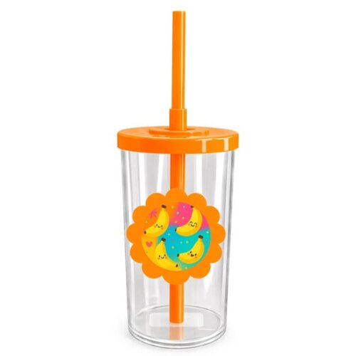 Copo Short Drink Flor Personalizado Bananas Divertidas