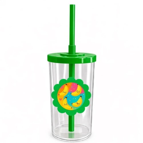 Copo Short Drink Flor Personalizado Bananas Divertidas