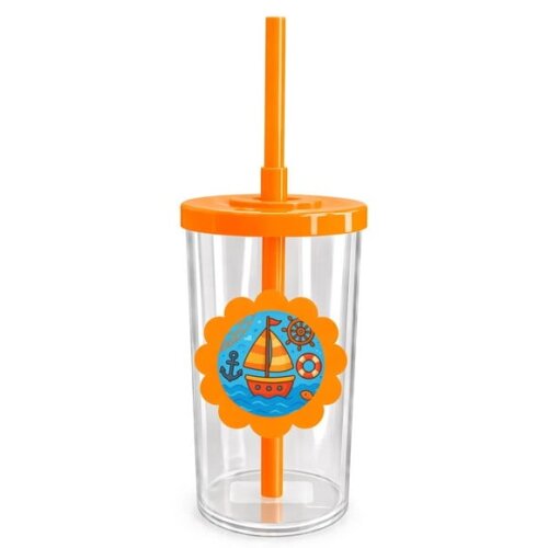 Copo Short Drink Flor Personalizado Barquinho