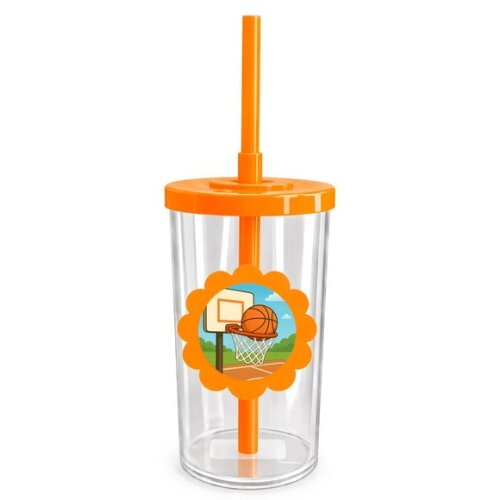 Copo Short Drink Flor Personalizado Basquete