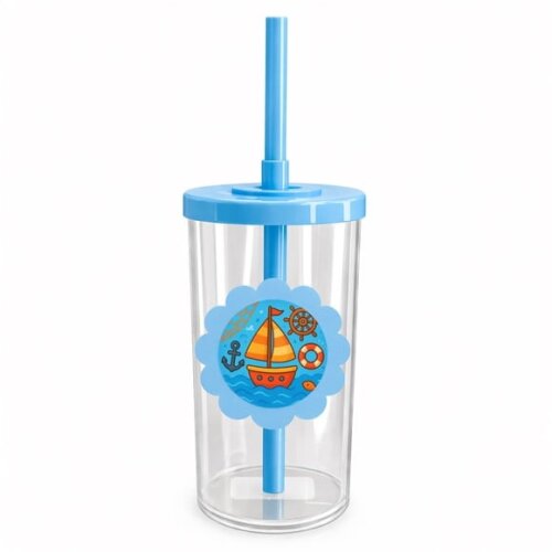 Copo Short Drink Flor Personalizado Barquinho