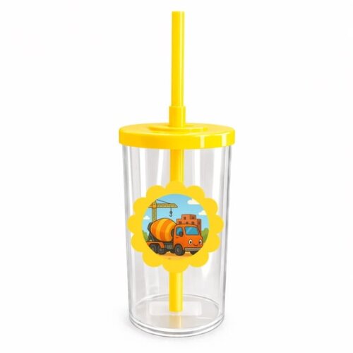 Copo Short Drink Flor Personalizado Betoneira