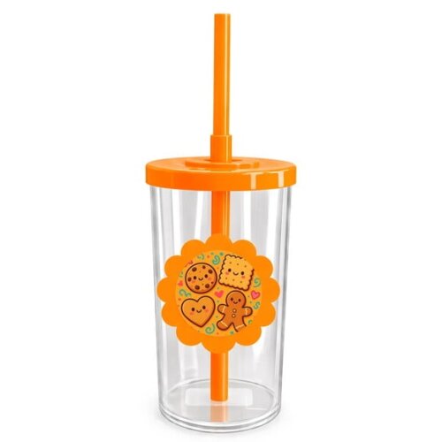 Copo Short Drink Flor Personalizado Biscoitinhos