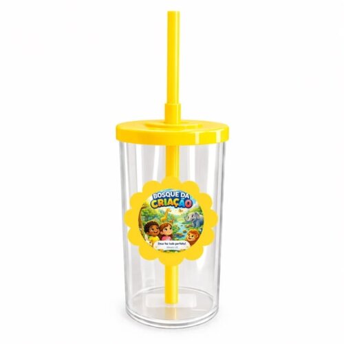 Copo Short Drink Flor Personalizado Bosque da Criação