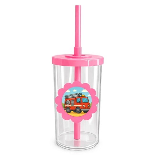 Copo Short Drink Flor Personalizado Caminhão de Bombeiro
