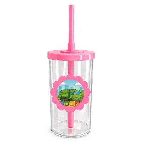 Copo Short Drink Flor Personalizado Caminhão de Lixo