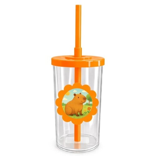 Copo Short Drink Flor Personalizado Capivara