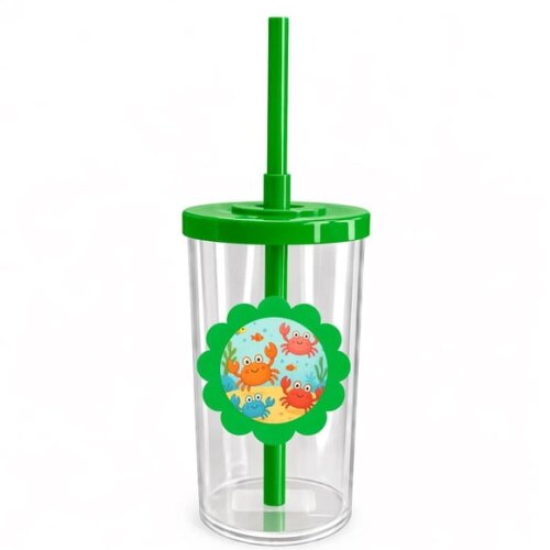 Copo Short Drink Flor Personalizado Caranguejinhos