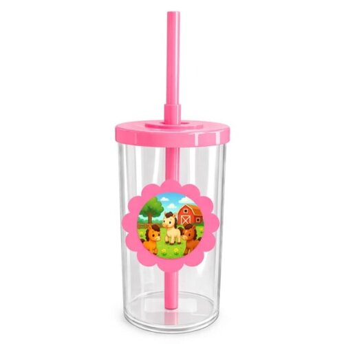 Copo Short Drink Flor Personalizado Cavalinhos