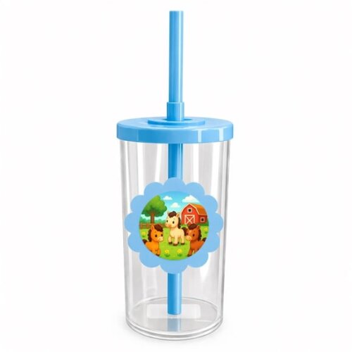 Copo Short Drink Flor Personalizado Cavalinhos