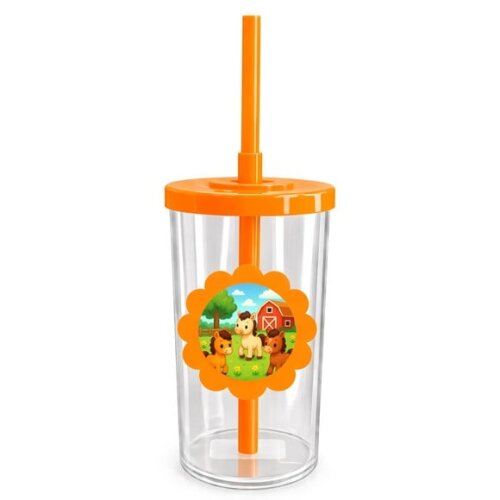 Copo Short Drink Flor Personalizado Cavalinhos