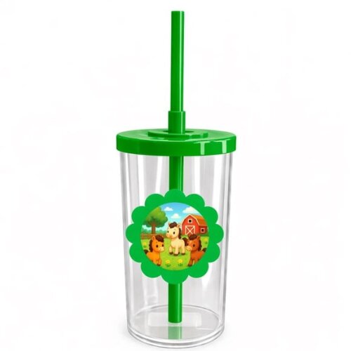 Copo Short Drink Flor Personalizado Cavalinhos