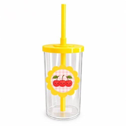 Copo Short Drink Flor Personalizado Cerejinha