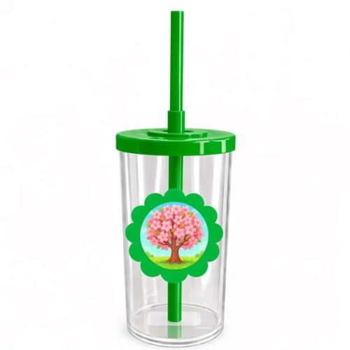 Copo Short Drink Flor Personalizado Cerejeira