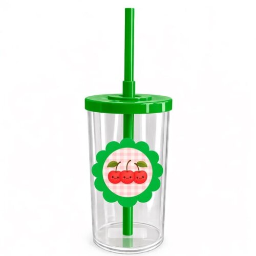 Copo Short Drink Flor Personalizado Cerejinha