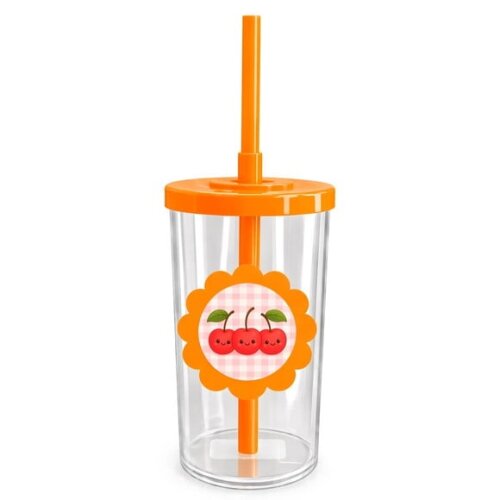 Copo Short Drink Flor Personalizado Cerejinha