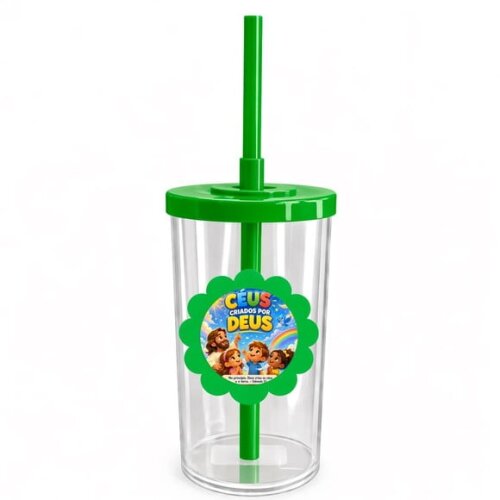Copo Short Drink Flor Personalizado Céus Criados Por Deus
