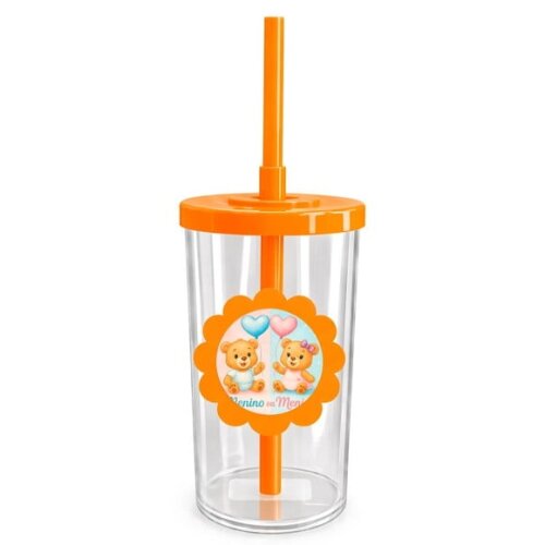 Copo Short Drink Flor Personalizado Chá de Revelação
