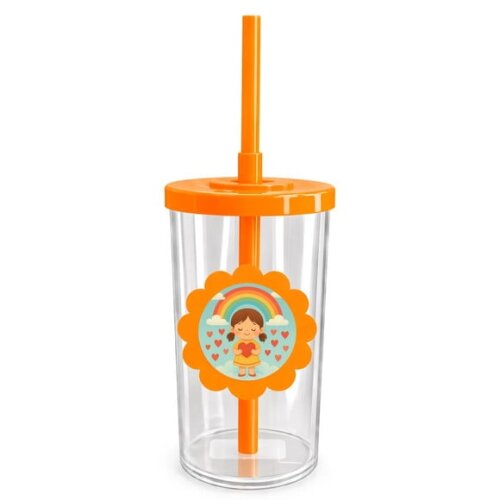 Copo Short Drink Flor Personalizado Chuva de Amor