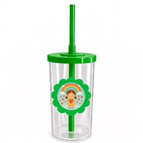 Copo Short Drink Flor Personalizado Chuva de Amor