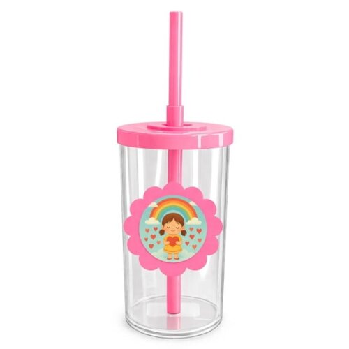 Copo Short Drink Flor Personalizado Chuva de Amor