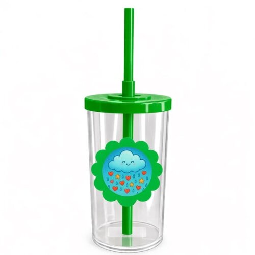 Copo Short Drink Flor Personalizado Chuva de Bênçãos