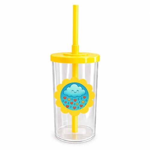 Copo Short Drink Flor Personalizado Chuva de Bênçãos