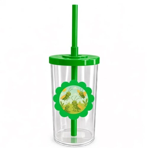 Copo Short Drink Flor Personalizado Cigarras