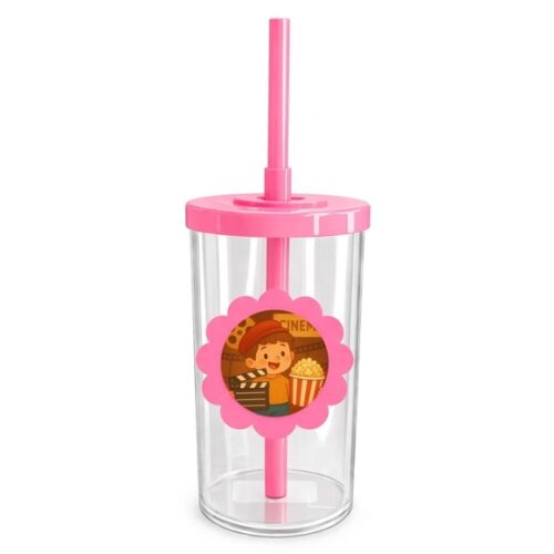 Copo Short Drink Flor Personalizado Cinema Antigo