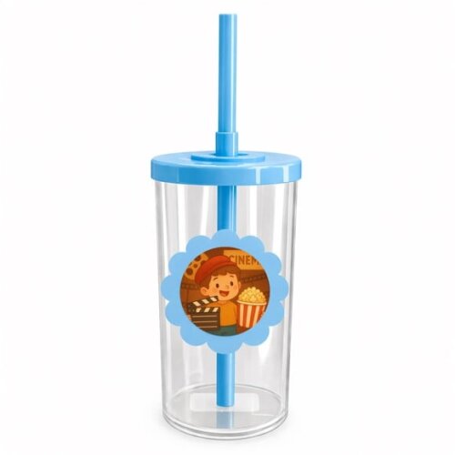 Copo Short Drink Flor Personalizado Cinema Antigo
