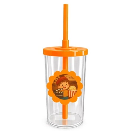 Copo Short Drink Flor Personalizado Cinema Antigo
