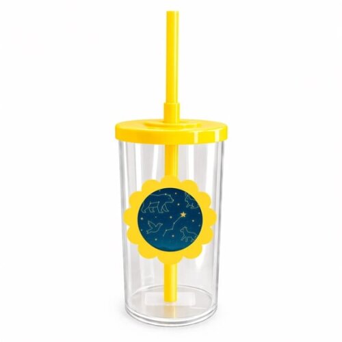 Copo Short Drink Flor Personalizado Constelações