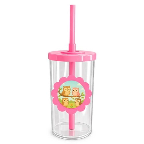 Copo Short Drink Flor Personalizado Corujinhas