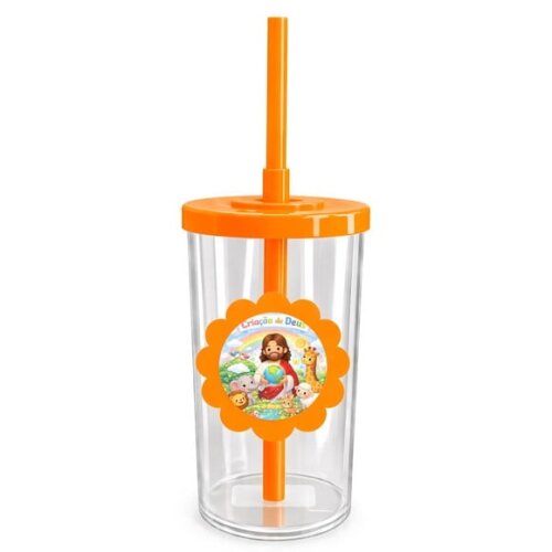 Copo Short Drink Flor Personalizado Criação de Deus