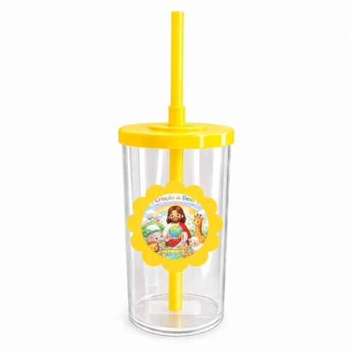 Copo Short Drink Flor Personalizado Criação de Deus