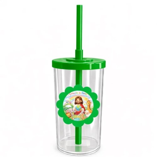 Copo Short Drink Flor Personalizado Criação de Deus