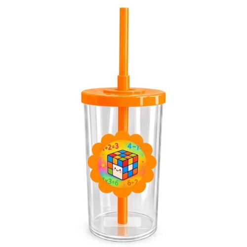 Copo Short Drink Flor Personalizado Cubo Mágico