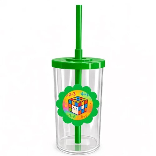 Copo Short Drink Flor Personalizado Cubo Mágico