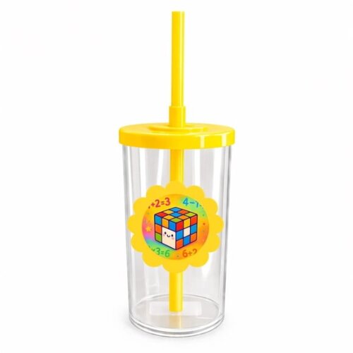 Copo Short Drink Flor Personalizado Cubo Mágico