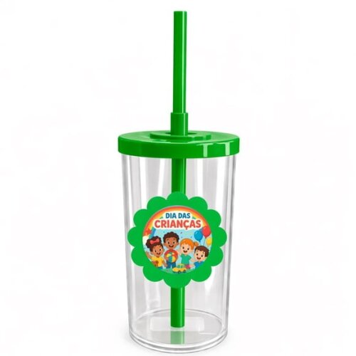 Copo Short Drink Flor Personalizado Dia das Crianças
