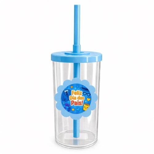 Copo Short Drink Flor Personalizado Dia dos Pais