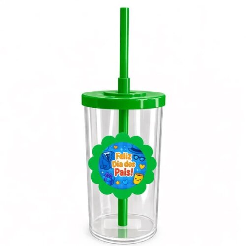 Copo Short Drink Flor Personalizado Dia dos Pais