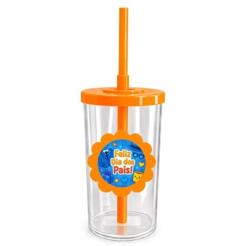 Copo Short Drink Flor Personalizado Dia dos Pais