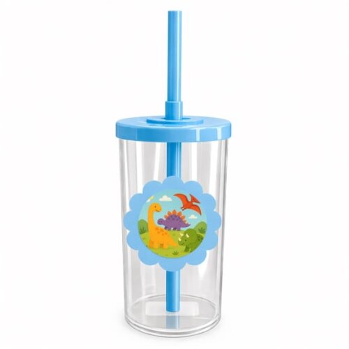 Copo Short Drink Flor Personalizado Dinossauros