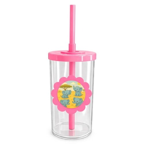Copo Short Drink Flor Personalizado Elefantinhos