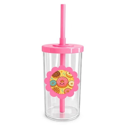 Copo Short Drink Flor Personalizado Donuts