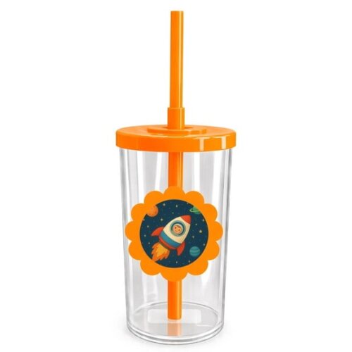 Copo Short Drink Flor Personalizado Espaço Sideral