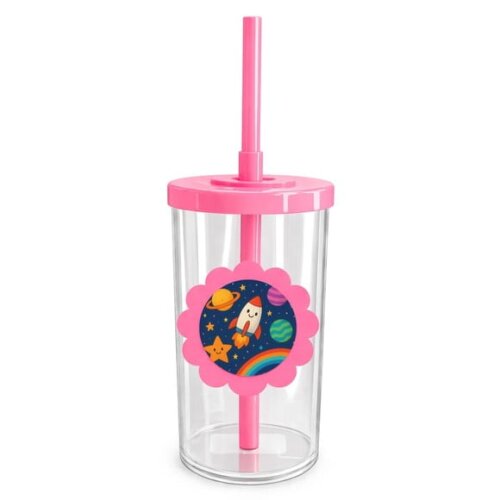Copo Short Drink Flor Personalizado Espaço Colorido