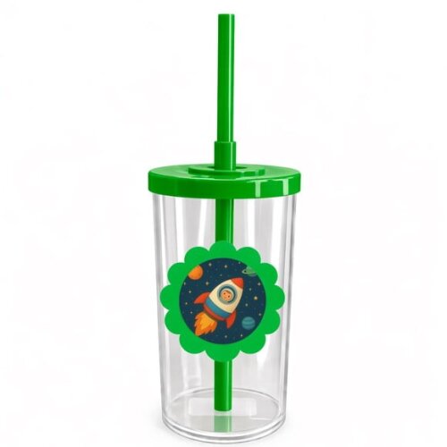 Copo Short Drink Flor Personalizado Espaço Sideral