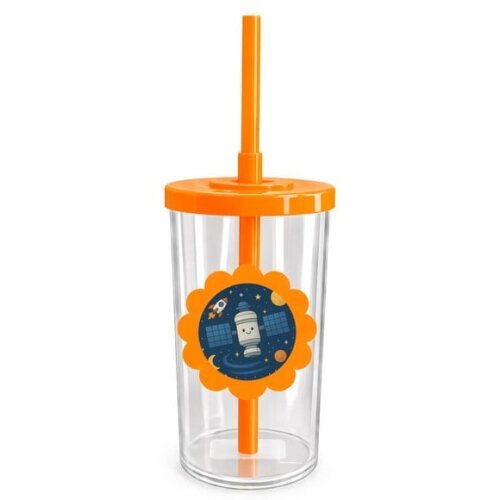 Copo Short Drink Flor Personalizado Estação Espacial